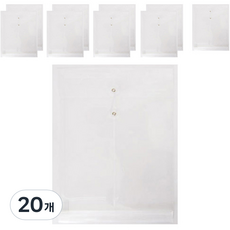 morning glory 1200 彩色直式信封文件夾, 20個, 透明