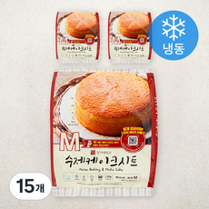 장가네제과 수제 화이트 케이크시트 미니 (냉동), 120g, 15개