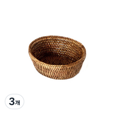 BIK 藤編橢圓盤 IT CO 013, 單一顏色, 3個