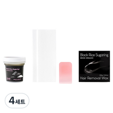 브링오가닉 블랙 라이스 슈가링 셀프 왁싱재료 세트, 4세트