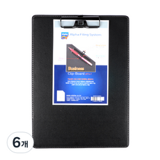 Alpha 商務文件板 AF916-7 A4, 黑色, 6個