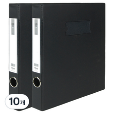MiDAS HYUNPOONG PVC 高週波 D型環 A4 活頁夾 3孔 3cm, 10個, 黑色