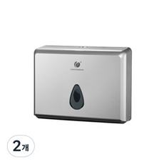 브로위즈 핸드타올 디스펜서, 실버, 2개
