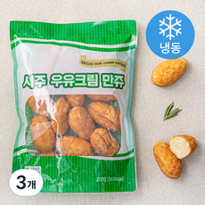 서주 우유크림 만쥬 (냉동), 200g, 1개입, 3개