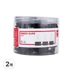 deLi 得力 金屬雙夾 E8562A 黑色 2號 41mm 24入, 2個