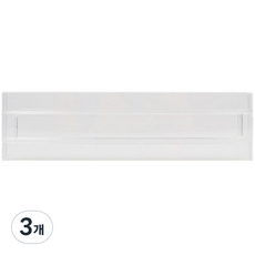 간편한 서랍 칸 분리대, 3개, 화이트