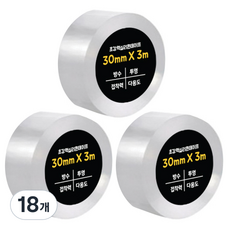 다다 초강력 실리콘테이프 30mm x 3m, 투명, 18개