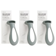 relaxme Relax My Foot 足部去角質刮刀 綠色, 1入, 3個, 16.2g