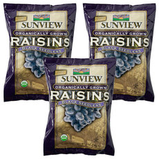 SUNVIEW 無籽黑葡萄乾, 198g, 3個