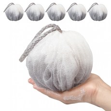 하비티 소프트 대형 샤워볼, 그레이, 1개입, 6개