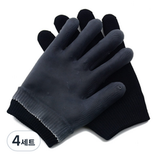 모모 몬스터 모이스처 라이징 겔 보습장갑 블랙 양손 세트, 4세트