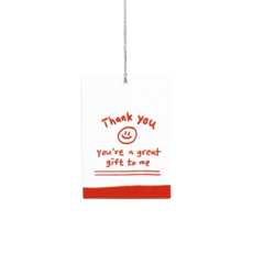 Thank You Smile 吊牌, 100個, 混合顏色