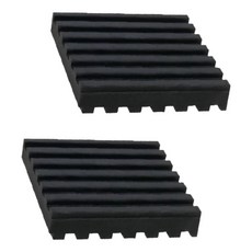 TRENY 橡膠止滑抗震墊 10 x 10 x 1cm, 黑色, 2個