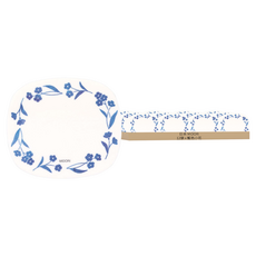 日本 MIDORI 半透明花紋便條貼 19081, 藍色小花, 12張, 1包