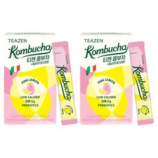 TEAZEN 茶禪 康普茶沖泡飲 西西里粉紅檸檬口味, 5g, 10條, 2盒