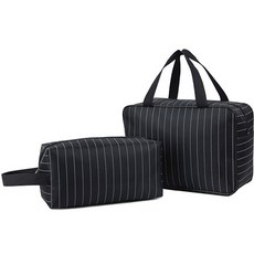 RANGO Forin 防水條紋游泳包 2件組, 黑色