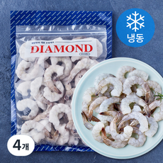 DIAMOND 흰다리 새우살 31/40 (냉동), 4개, 500g(30~39마리)