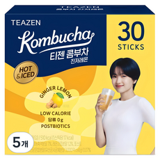 티젠 콤부차 진저레몬, 5g, 30개입, 5개