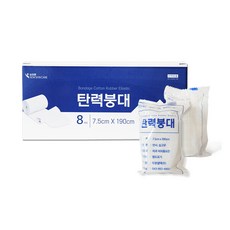 상처엔 뉴스킨케어 탄력붕대 7.5 x 190 cm, 1개, 8개입