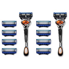 Arisuri 男性專用手動5層刀片刮鬍刀 + 4入補充刀片組 藍色, 2套