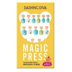 데싱디바 매직프레스 뉴 키즈 어린이 네일팁 세트, 공룡친구들, 1개