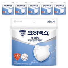 Kleenex 舒潔 立體口罩 KF80 S號, 20片, 6包, 白色