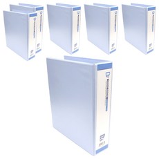 Alpha mall 透明D環活頁夾 A4 3孔 7cm, 混色, 6個