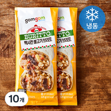 곰곰 멕시칸 불고기 브리또 (냉동), 125g, 1개입, 10개