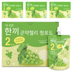 더존건강 더 조은 한끼곤약젤리 청포도 10개입, 1.5L, 4박스