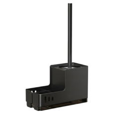 DANLE 丹樂 馬桶刷 升級旗艦款 無痕貼片款, 黑色, 1個