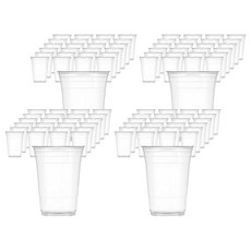 16온스 PET 아이스 투명컵, 480ml, 1개입, 1세트