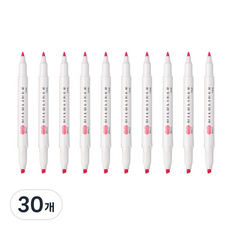 ZEBRA 斑馬牌 MILDLINER 柔和螢光筆 MCOP, 珊瑚粉, 30個