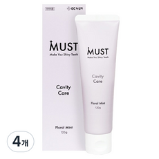 GC녹십자 머스트 캐비티케어 치약 충치관리, 120g, 4개
