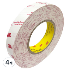 3M Scotch 3M 不織布多用途薄型雙面膠帶 25mm x 50m, 4個