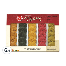 담미정 색동다식, 160g, 6개