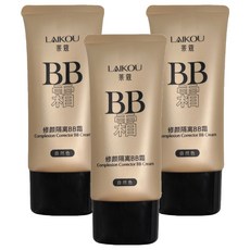 LAIKOU 萊蔻 多效修護隔離BB霜, 01自然色, 50g, 3條