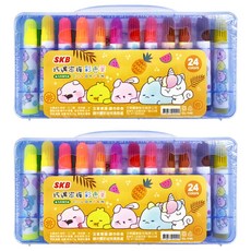 SKB 文明 巧遇家族彩色筆, 24色, 2盒