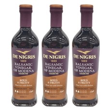 DE NIGRIS 德尼格斯 摩德納巴薩米克醋 焦糖無添加 口感濃郁果香, 500ml, 3瓶