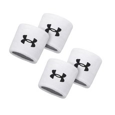UNDER ARMOUR 腕帶 1276991-100 4p, 白色