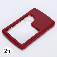 Healthy Dot 卡片型迷你放大鏡 紅色, 單一商品, 2個