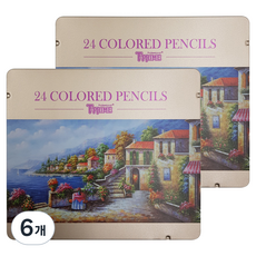 TiTi T-prime 原木彩色鉛筆, 24色, 6盒