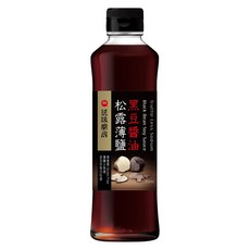 萬家香 玩味廚房松露薄鹽黑豆醬油, 350ml, 1瓶