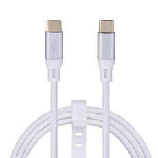 PX 大通 USB C to C 2.0 480Mpbs/60W 充電傳輸線 PD快充 2年保固, 2m, 極地白, 1條