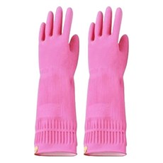 KUKOYI 家務手套 38cm橡膠掛鉤清潔手套, M, 2雙