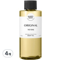 해피바스 오리지널 컬렉션 바디오일 오리지널, 4개, 250ml