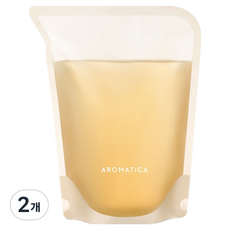 아로마티카 레몬그라스 바디워시 리필, 500ml, 2개