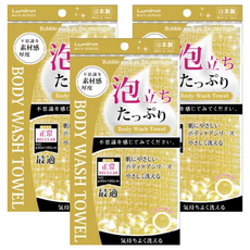 Lumina 露蜜 綿密泡沐浴巾 質地輕柔 100%尼龍製, 顏色隨機, 3條, 1條