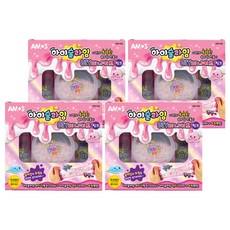 AMOS 阿摩司 i-SLIME DIY 迷你套組, 粉紅色, 4套