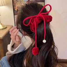 B2WIN 時尚絲絨鬱金香大腸髮圈