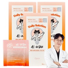 닥터펠리스 고양이 데일리 솔루션 올인원 트릿 치킨, 15회분, 종합영양제, 3개